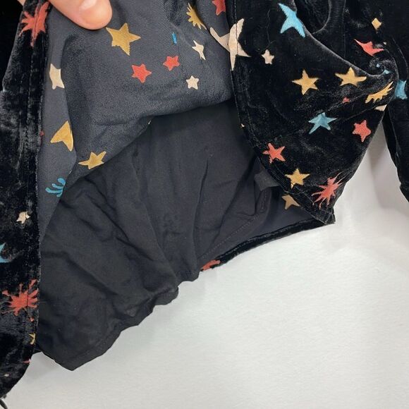 Nooki London Josie Printed Velvet Blouse Stars Print Long Sleeve pullover Large - Picture 12 of 16